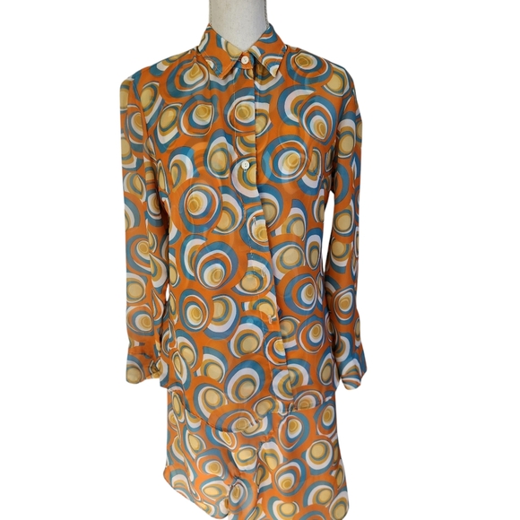 metrostyle Dresses & Skirts - Metro Style Two Piece Vintage Vibes Retro Orange Dress Size 6